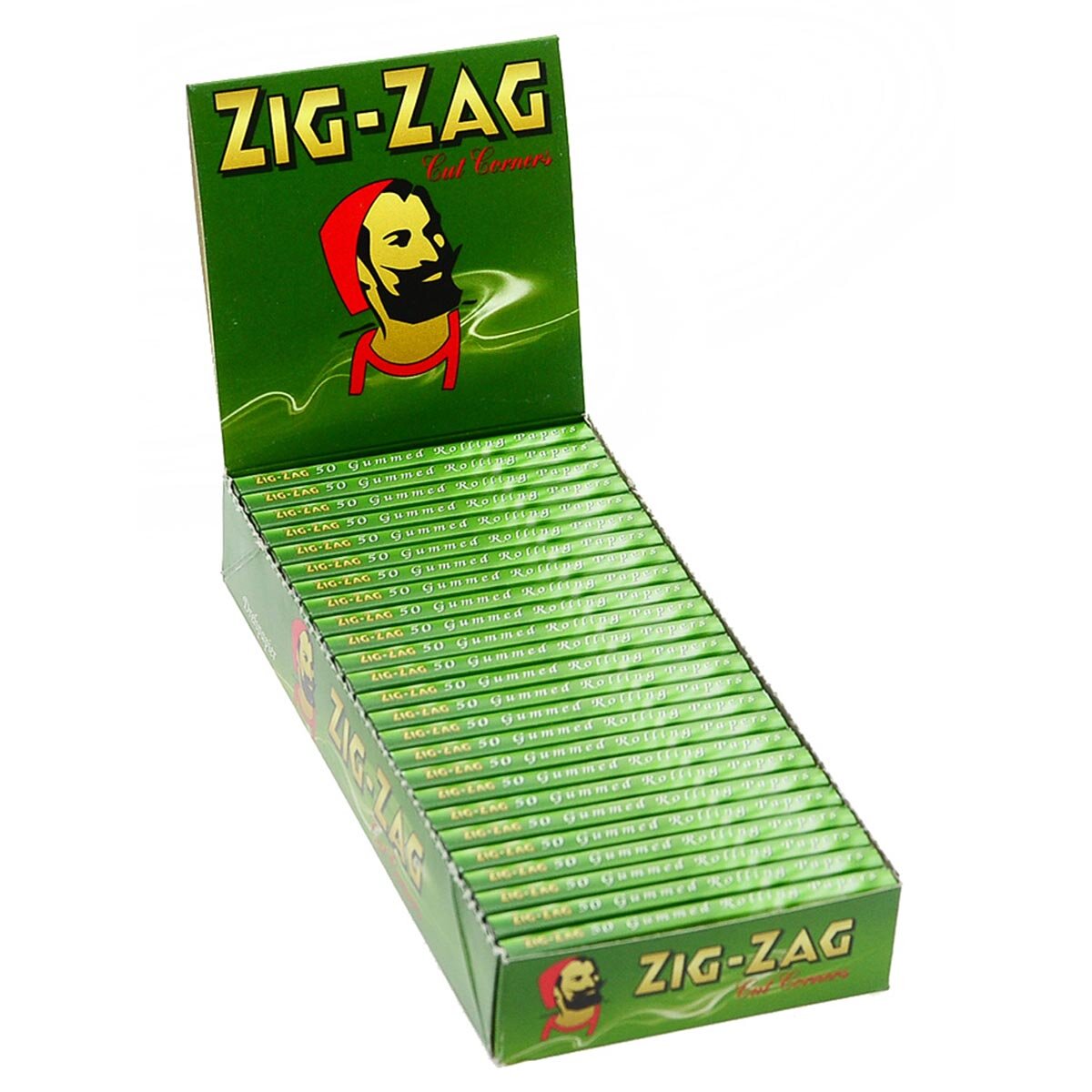 Zig Zag Green Cut Corners 25 X