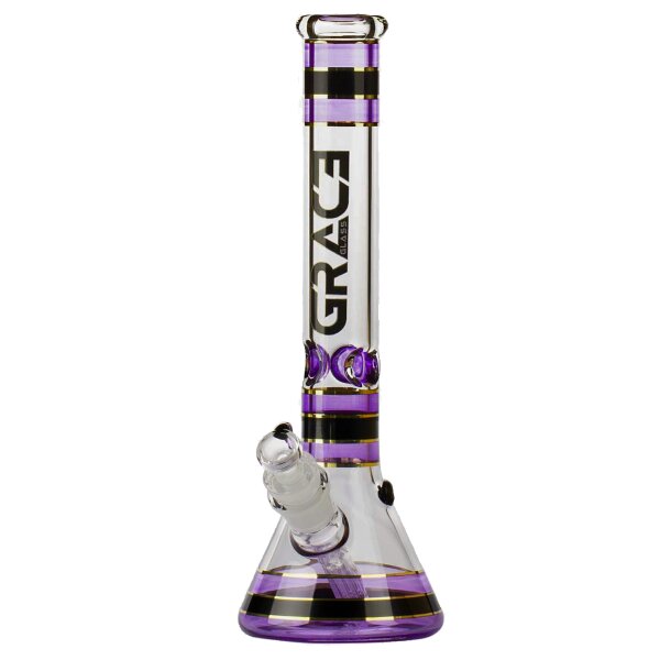 Grace Glass Bong Striped Series - lila